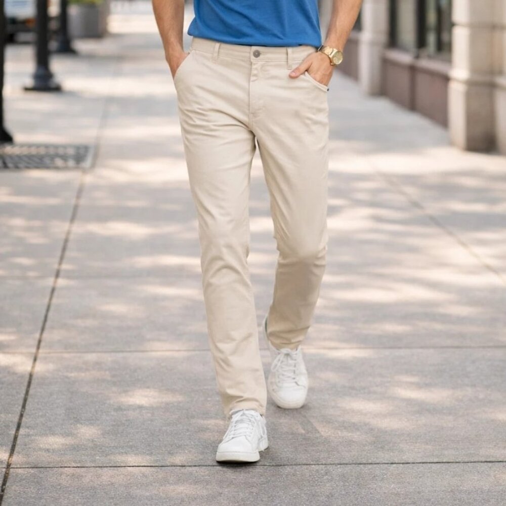 Collars & Co Tech Velocity Pull-On Performance Pants in Stone Men's 32/32 NWT